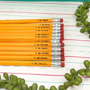 Personalized pencils, engraved pencils, name pencils