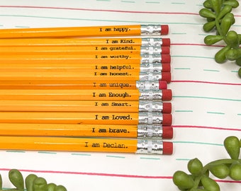 Personalized pencils, engraved pencils, name pencils