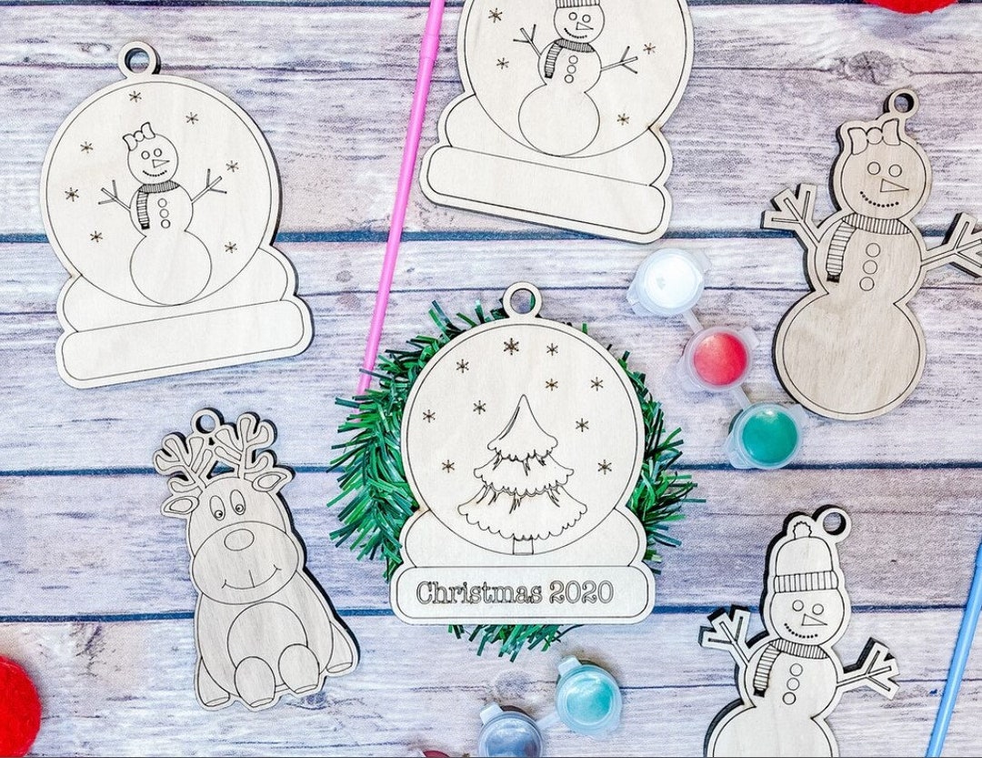 Paint Your Own Ornament Kit Etsy