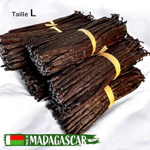 50 vainas de vainilla Bourbon de Madagascar 14-16 cm 150 g