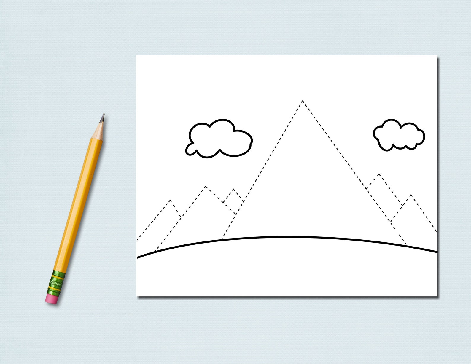 Trace R Page Nature Tracer Pages | Kids Trace Pages | Kids Coloring Pages | Pencil ...