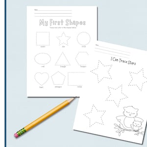 Basic Shape Tracing | Tracing Worksheets | Shapes | Learning Shapes | Basic Shape Recognition | Trace | Preschool | Kindergarten
