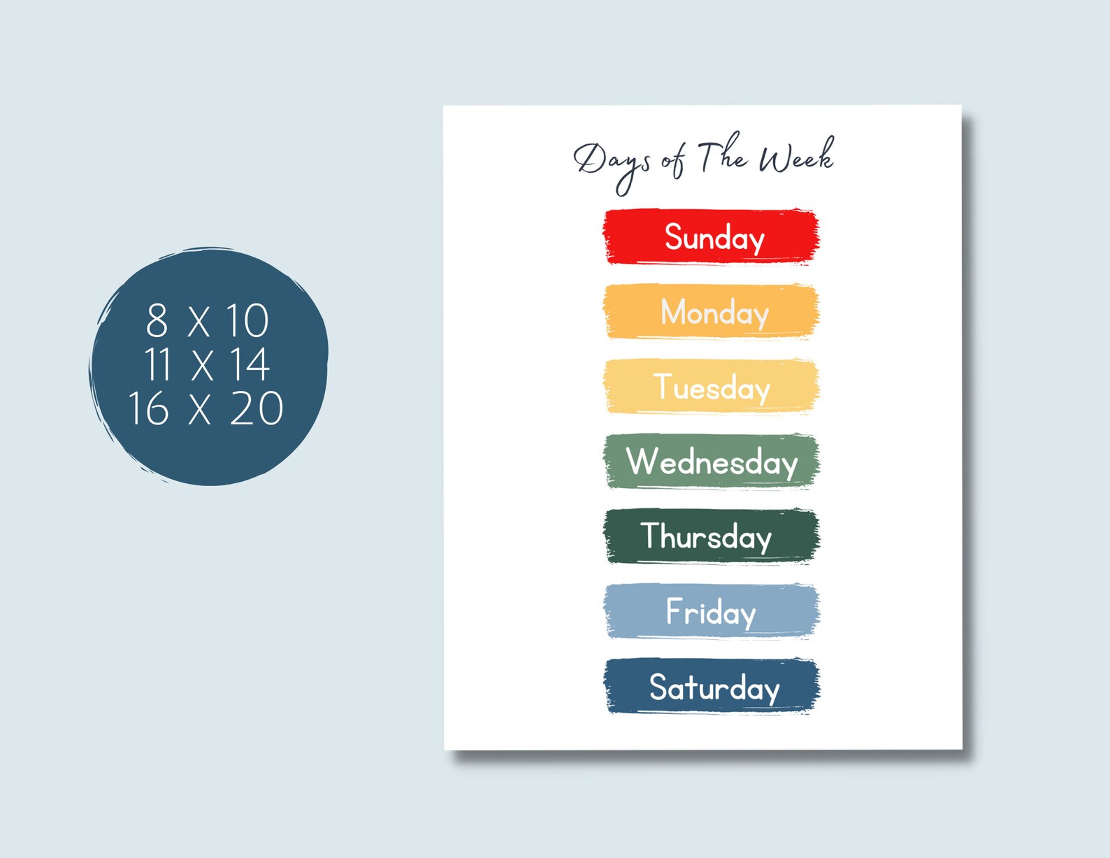 Months of the Year Chart | Days of the Week | Printable | Charts ...