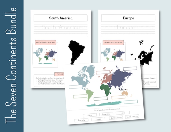 World Geography Continents Worksheet 10 Best Images Of Blank