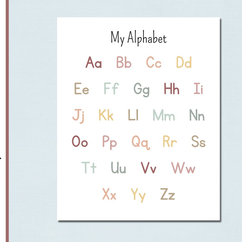 Printable Alphabet Charts - Etsy