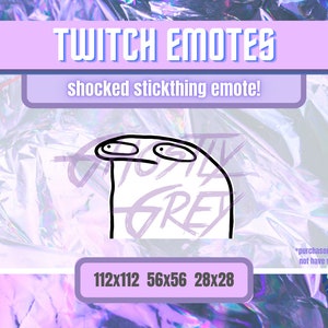 Shocked Stickthing Meme Emote for Twitch and Discord