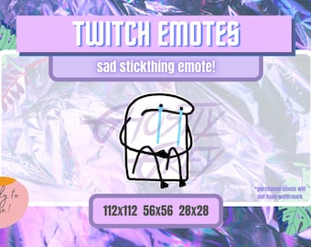 Sad Stickthing Meme Emote | Meme Twitch emotes | Twitch Emote Funny | Youtube Emote | Discord Emote | Animated Emote | Twitch Alert