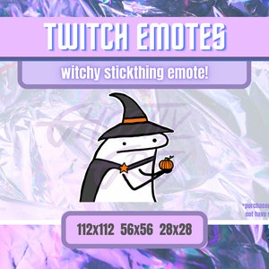 Witchy Stickthing Emote | Meme Twitch emotes | Twitch Emote Funny | Youtube Emote | Discord Emote | Animated Emote | Twitch Alert Active
