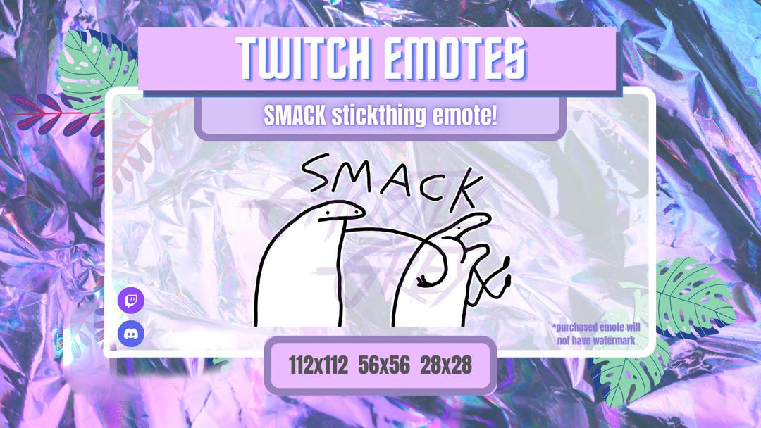 SMACK Stickthing Emote | Meme Twitch Emotes | Twitch Emote Funny ...
