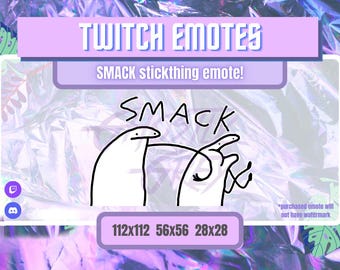 SMACK Stickthing Emote | Meme Twitch emotes | Twitch Emote Funny | Youtube Emote | Discord Emote | Animated Emote | Twitch Alert
