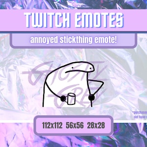Annoyed Stickthing Emote | Meme Twitch emotes | Twitch Emote Funny | Youtube Emote | Discord Emote | Animated Emote | Twitch Alert