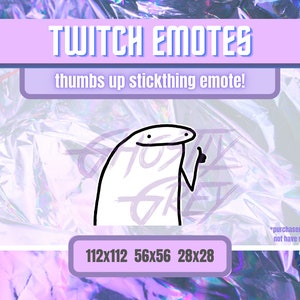 Thumbs Up Stickthing Emote | Meme Twitch emotes | Twitch Emote Funny | Youtube Emote | Discord Emote | Animated Emote | Twitch Alert