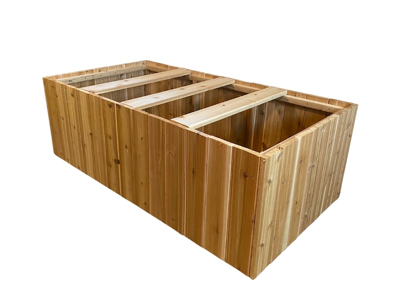 Raised Garden Planter, 3' X 6' X 2', Cedar Planter Etsy