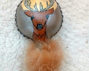 Hochet chamanique cerf