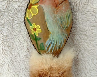 Hochet chamanique colibri
