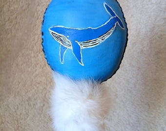 Hochet chamanique baleine