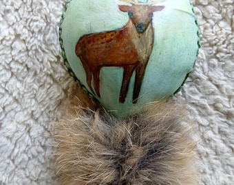 Hochet chamanique cerf