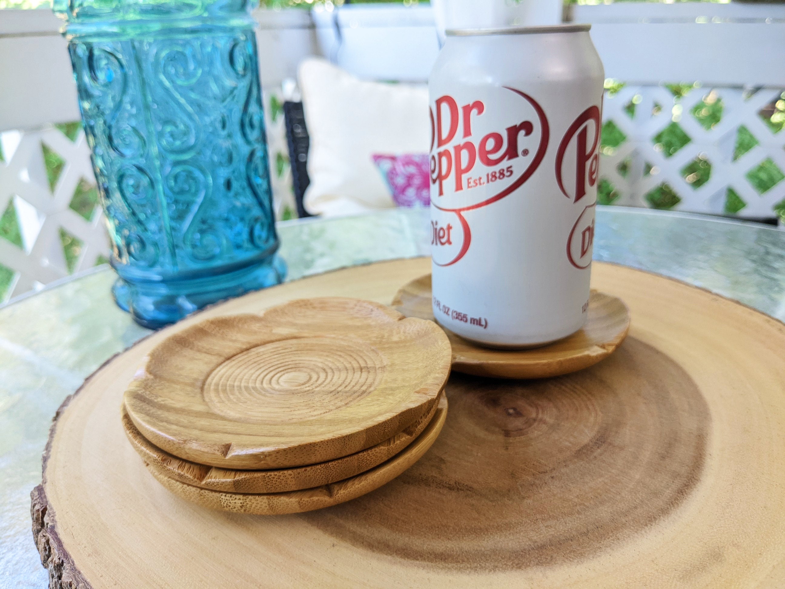 Goodfellas Drinks Coasters Set of 4 Bamboo Lounge 