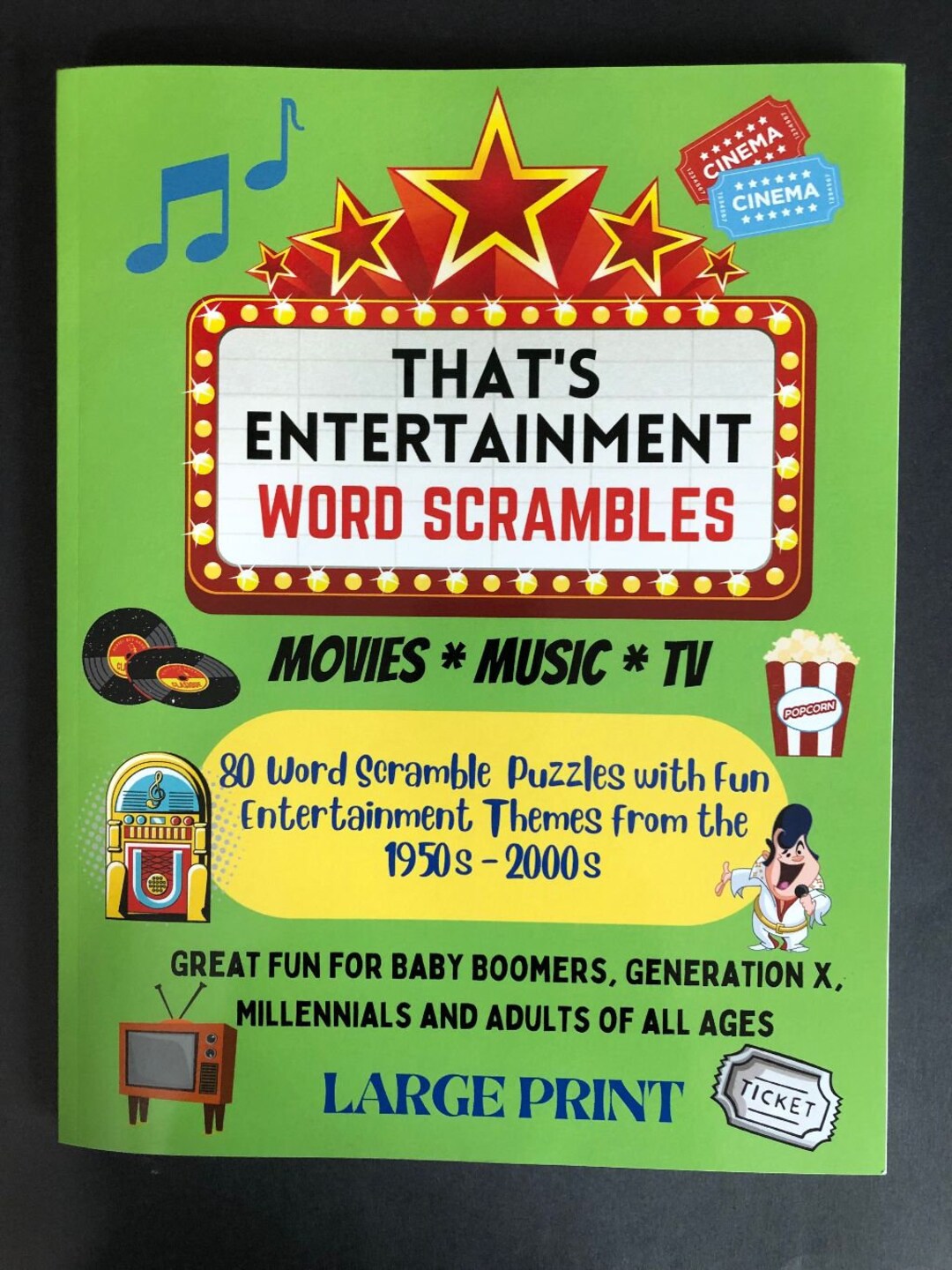 That's Entertainment Word Scrambles 80 Word Scramble Etsy