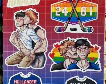 Heated Rivarly Sticker Sheet Shane and ilya