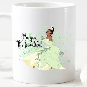 Disney Princess, Tiana Featured Center Two-Tone Coffee Mug