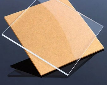 Clear Acrylic 1/4" Thick Laser Cut Plexiglass Sheet