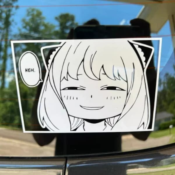 Anime Window Decal Etsy