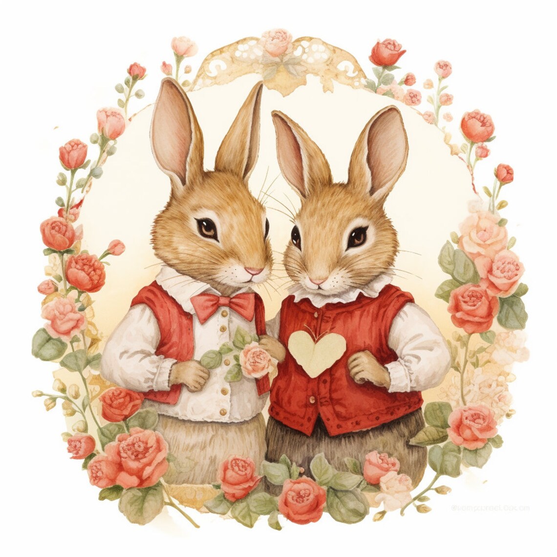 Valentines Day Clip Art 19 Separated PNG Collage Paper Craft Card ...