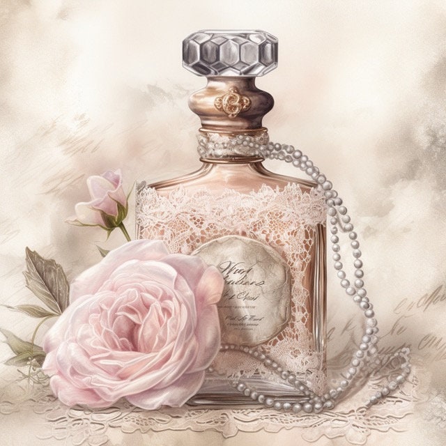 Chanel perfume bottle with flowers sale
