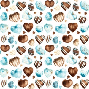 Hearts Seamless Pattern Transparent Repeat Digital Paper, Printable Design, seamless texture PNG - p08