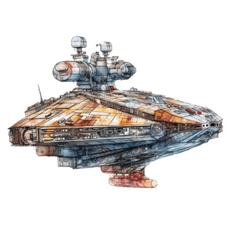 Star Wars Ships Clipart Clip Art 4 PNG Format Instant Download - Etsy