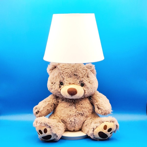 Teddy Bear Lamp Etsy