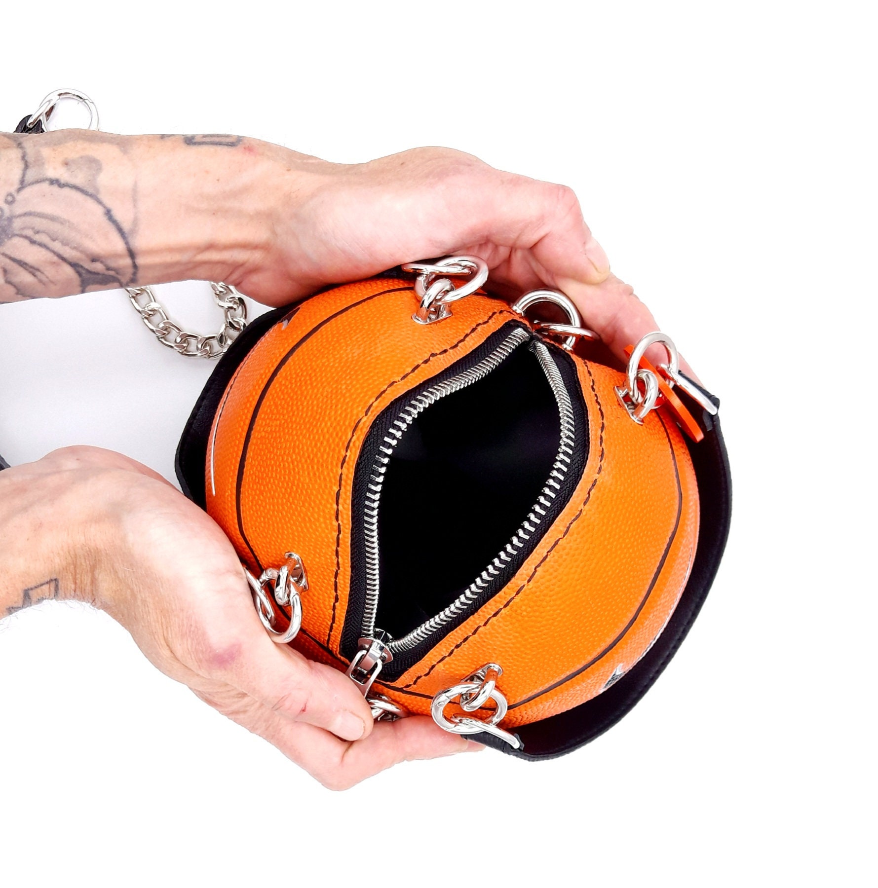 Borsa palla da basket Nike Skills arancio con manici e tracolla in vera pelle. Etsy Italia