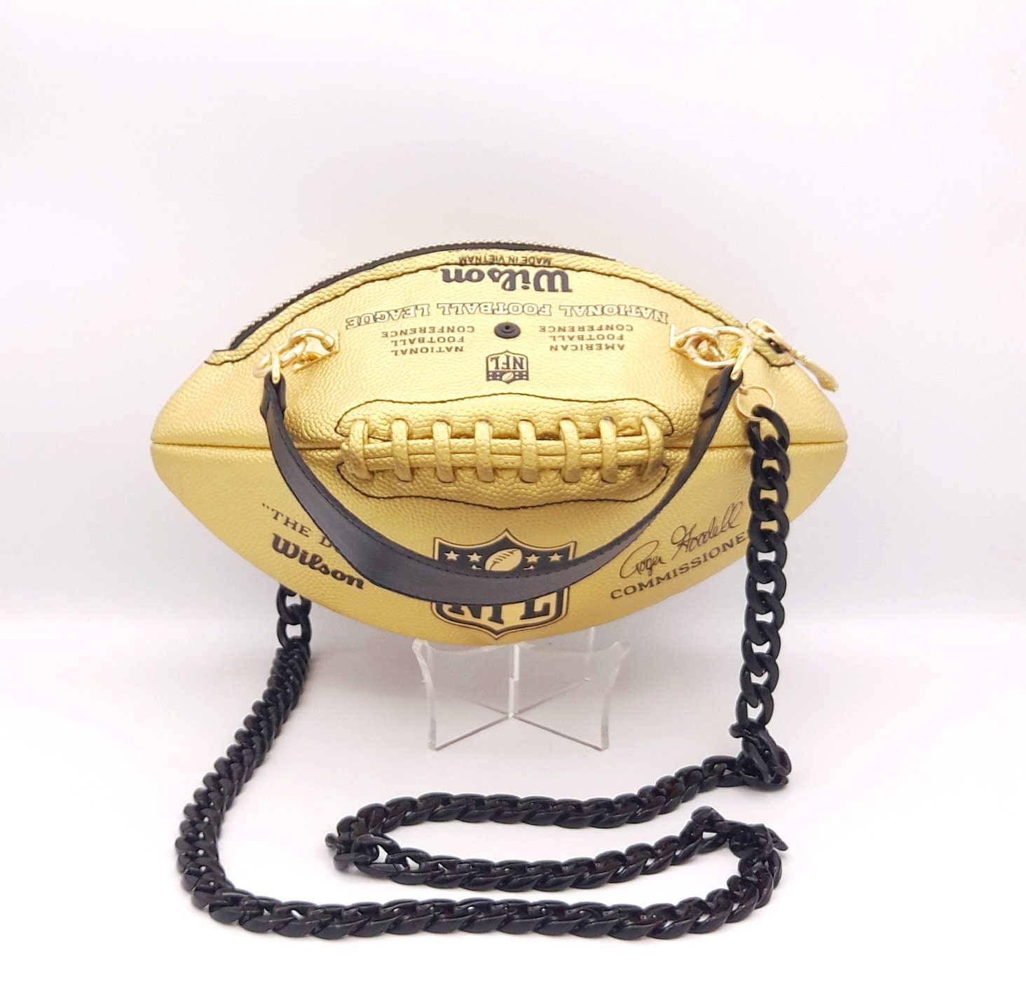 Wilson Gold and Black American Football Bag With Black Genuine Etsy