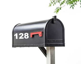 Adesivi riflettenti per numeri di cassetta postale, adesivi riflettenti per numeri civici, adesivi moderni per numeri civici, adesivi di sicurezza per la casa, set da 2
