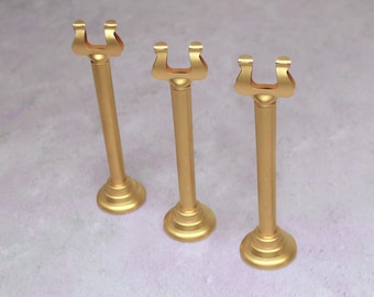 5 Pc / Table Number Holder / Matte Gold / Wedding/ Tall