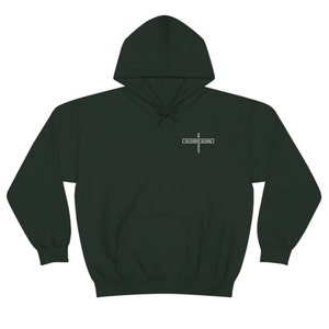 In Christ Alone Emblem Hoodie Print Hoodie, Hoodie With Scripture ...