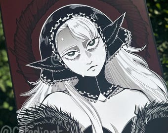 Impression d'art murale Marcille Delicious dans Dungeon Lord Gold Foil 8 x 10