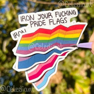 LGBTQ Pride Flag Sticker Queer Art