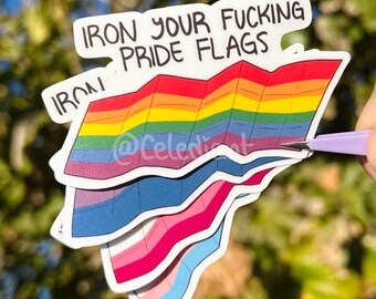 Sticker drapeau fierté LGBTQ Art queer