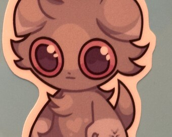 Espurr Sticker, Cute anime monster, poke fan art