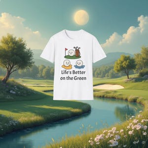 Funny Golf T-Shirt: Life's Better on the Green, Unisex Tee