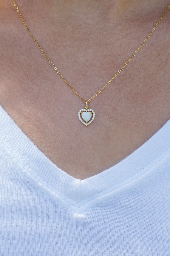 VONALA Ciondolo E Orecchini A Goccia In Argento 925 Con Opale – Pietra Portafortuna Di Ottobre, Gioielli Eleganti Con Zirconi, Regalo San Valentino