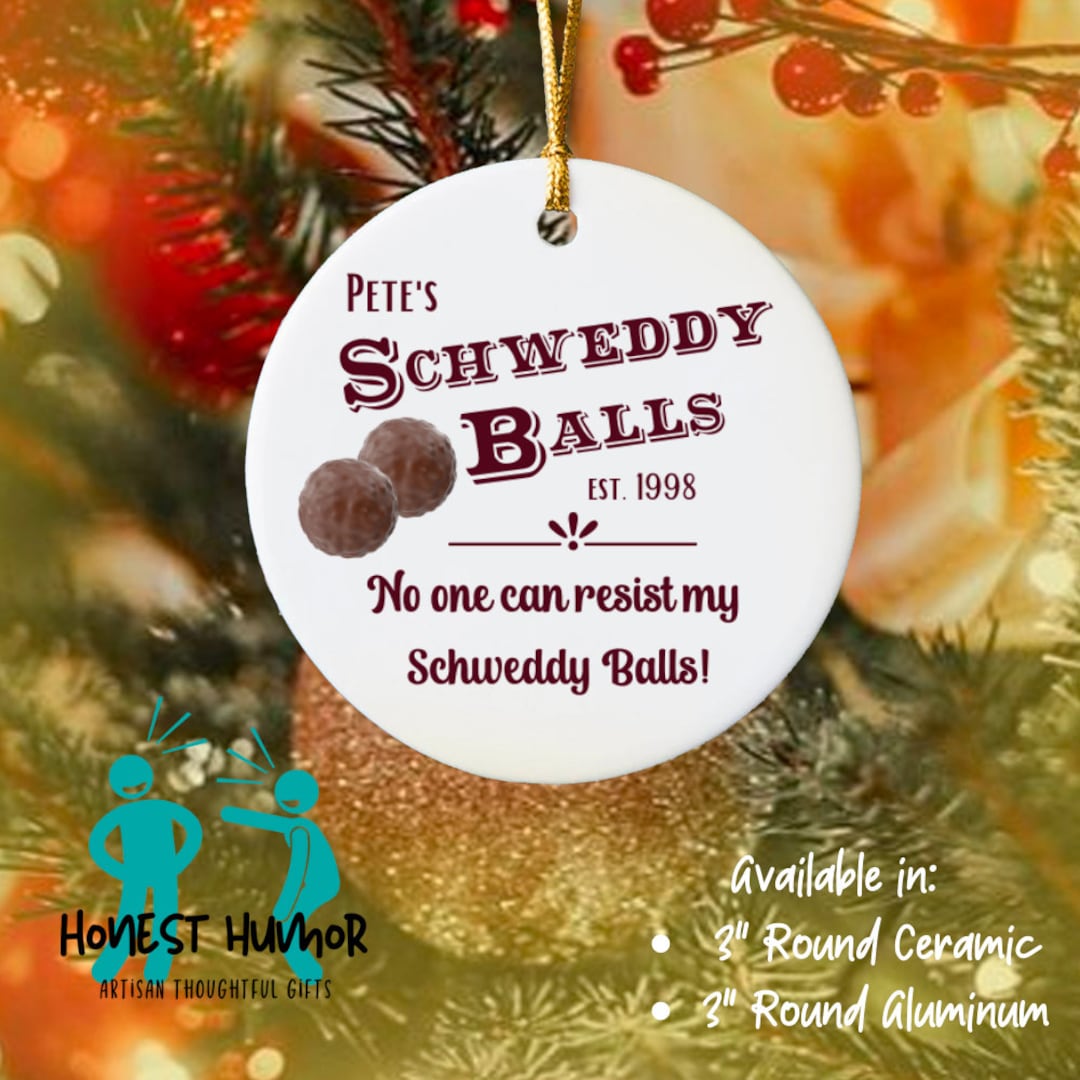 Schweddy Balls Christmas Ornament SNL Etsy