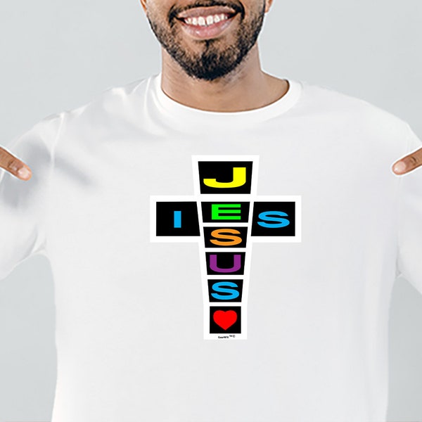 Jesus is Love Cross T-Shirt, Cross T-Shirt