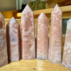 Pink amethyst Flower Agate Druzy Towers Obelisk, Natural Druzy Pink Agate Tower, Cotton Candy agate Tower, PINK Cotton candy Agate