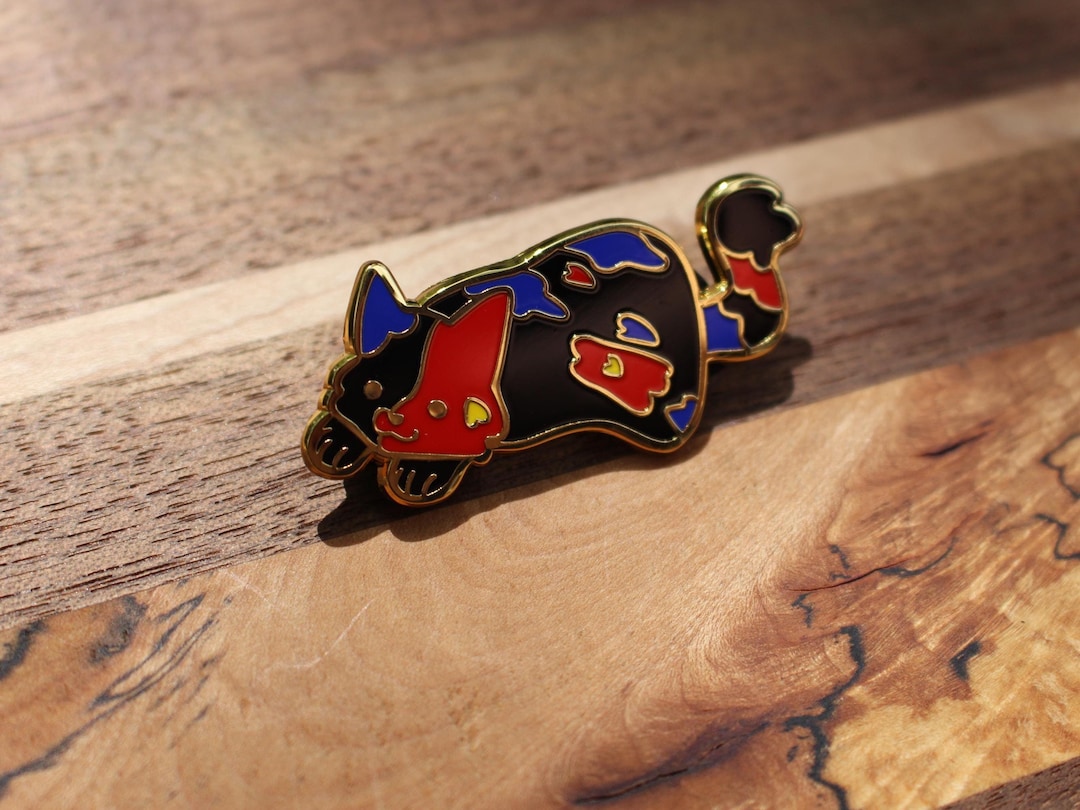Polyamory Pride Kitties: Hard Enamel Pin - Etsy
