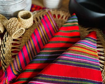 Handwoven tortilla wraps, mantel, bread cloth, Guatemalan textile, placemat, table mat, cloth napkins, warmer handmade 18x18