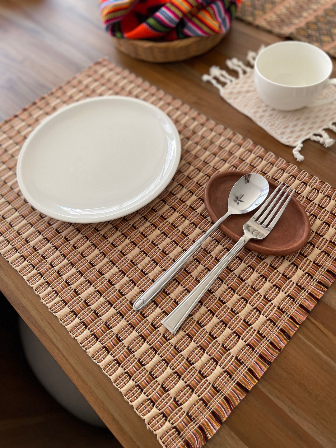 Guatemalan Placemats Table Placemats Guatemalan Textile Etsy