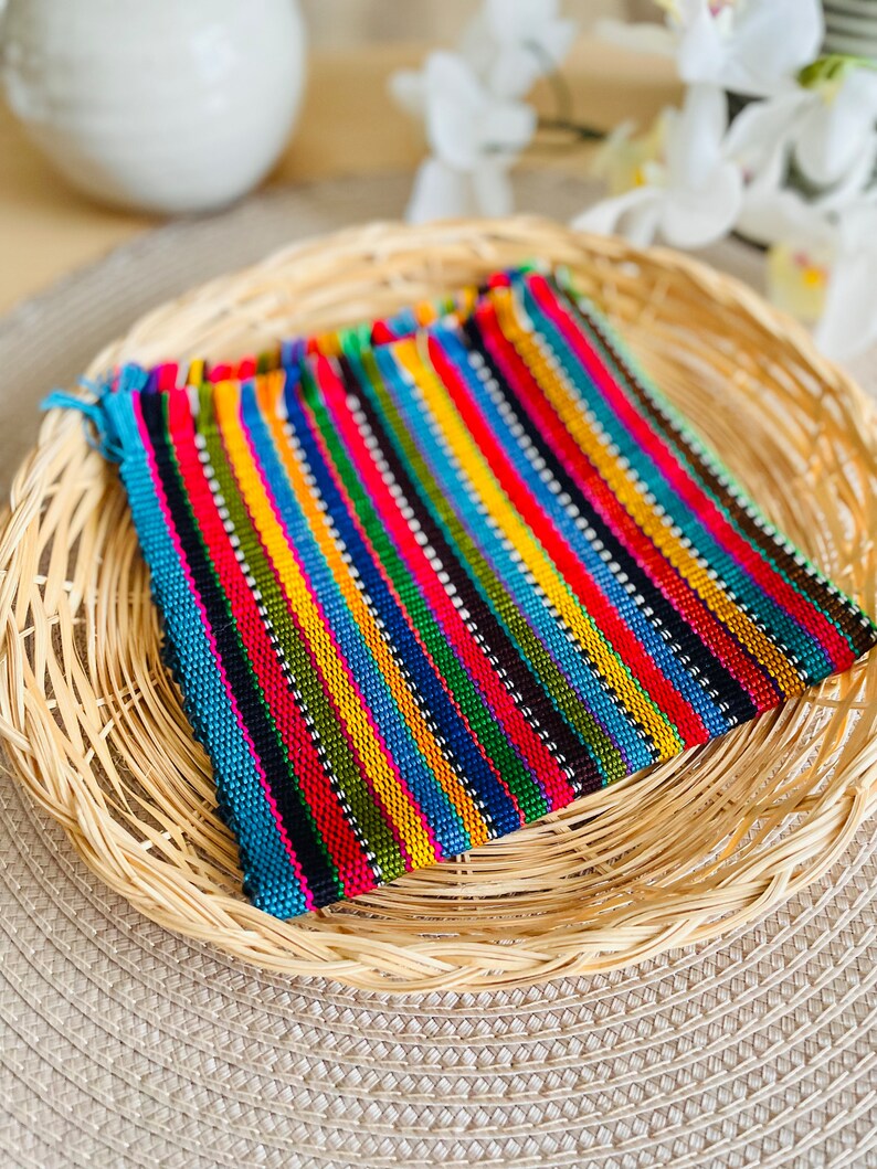 Handwoven Napkin, Textile Cloth, Placemat, Wedding Decor, Favour ...